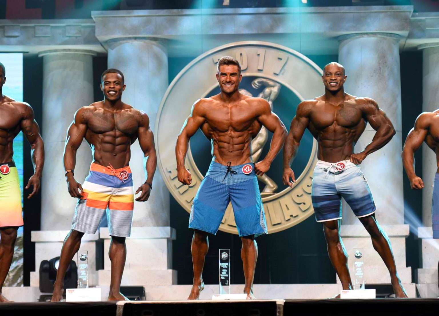 Ryan Terry · Ryan Terry, Andre Ferguson and Brandon Hendrickson posing at the 2017 Arnold Classic awards