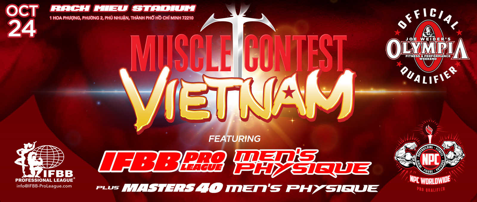 Arte oficial del Musclecontest Vietnam Pro